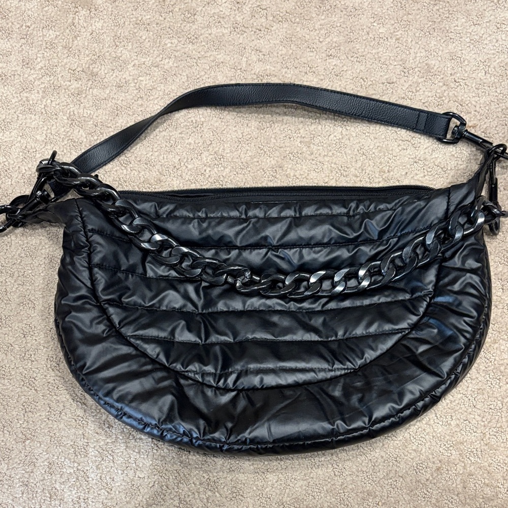 THINK ROYLN Black Quilted Shoulder Bag